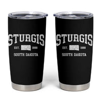 Sturgis South Dakota Est 1888 Tumbler Cup Vintage SD State Map Pride