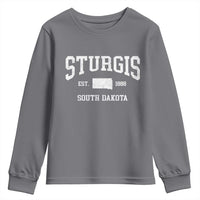 Sturgis South Dakota Est 1888 Youth Sweatshirt Vintage SD State Map Pride