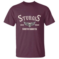 Sturgis South Dakota Est 1938 Motorcycle Biker Skull T Shirt