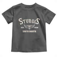 Sturgis South Dakota Est 1938 Motorcycle Biker Skull Toddler T Shirt