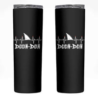 Funny Shark Heartbeat EKG Dunn Ocean Wildlife Skinny Tumbler
