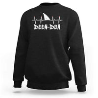 Funny Shark Heartbeat EKG Dunn Ocean Wildlife Sweatshirt