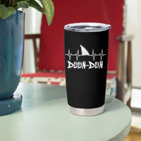 Funny Shark Heartbeat EKG Dunn Ocean Wildlife Tumbler Cup