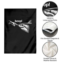 Boop Shark Meme Garden Flag Funny Nose Touch Shark Lovers Ocean Life