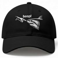 Boop Shark Meme Baseball Cap Funny Nose Touch Shark Lovers Ocean Life