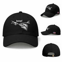 Boop Shark Meme Baseball Cap Funny Nose Touch Shark Lovers Ocean Life