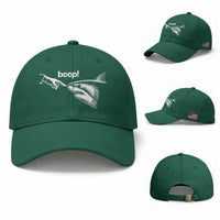 Boop Shark Meme Baseball Cap Funny Nose Touch Shark Lovers Ocean Life