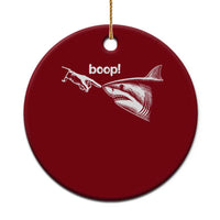 Boop Shark Meme Ceramic Ornament Funny Nose Touch Shark Lovers Ocean Life
