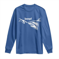 Boop Shark Meme Long Sleeve Shirt Funny Nose Touch Shark Lovers Ocean Life
