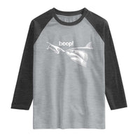 Boop Shark Meme Raglan Shirt Funny Nose Touch Shark Lovers Ocean Life