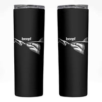 Boop Shark Meme Skinny Tumbler Funny Nose Touch Shark Lovers Ocean Life