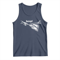 Boop Shark Meme Tank Top Funny Nose Touch Shark Lovers Ocean Life