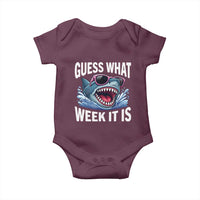 Funny Shark Guess What Week It Is Baby Onesie Shark Awareness Support Ocean Summer