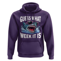 Funny Shark Guess What Week It Is Hoodie Shark Awareness Support Ocean Summer