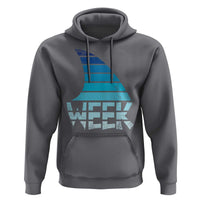 Funny Shark Fin Week Retro Ocean Wildlife Vintage Hoodie