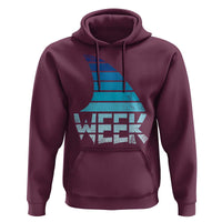 Funny Shark Fin Week Retro Ocean Wildlife Vintage Hoodie