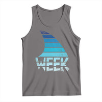 Funny Shark Fin Week Retro Ocean Wildlife Vintage Tank Top