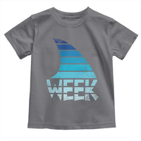 Funny Shark Fin Week Retro Ocean Wildlife Vintage Toddler T Shirt