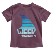 Funny Shark Fin Week Retro Ocean Wildlife Vintage Toddler T Shirt