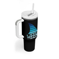 Funny Shark Fin Week Retro Ocean Wildlife Vintage Tumbler With Handle