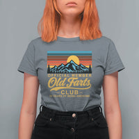 50th Birthday Official Member Old Fart Club T Shirt For Women 50 Years of Being Awesome Funny Fart Joke Retro