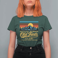 50th Birthday Official Member Old Fart Club T Shirt For Women 50 Years of Being Awesome Funny Fart Joke Retro