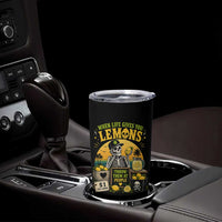 When Life Gives You Lemons Throw Them At People Tumbler Cup Skeleton Lemon Jokes