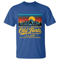 55th Birthday Official Member Old Fart Club T Shirt 55 Years of Being Awesome Funny Fart Joke Retro