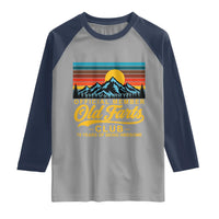 70th Birthday Official Member Old Fart Club Raglan Shirt 70 Years of Being Awesome Funny Fart Joke Retro