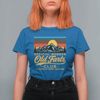 70th Birthday Official Member Old Fart Club T Shirt For Women 70 Years of Being Awesome Funny Fart Joke Retro