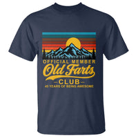 45th Birthday Official Member Old Fart Club T Shirt 45 Years of Being Awesome Funny Fart Joke Retro