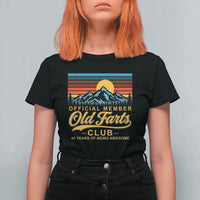 40th Birthday Official Member Old Fart Club T Shirt For Women 40 Years of Being Awesome Funny Fart Joke Retro