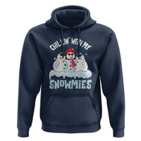 Funny Christmas Snowman Hoodie Chillin' With My Snowmies Squad