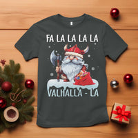 Viking Christmas T Shirt Fa La La La Valhalla La Viking Santa Gnome - Wonder Print Shop