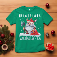 Viking Christmas T Shirt Fa La La La Valhalla La Viking Santa Gnome - Wonder Print Shop