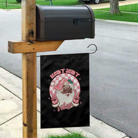Funny Pink Christmas Retro Black Santa Garden Flag Holly Jolly Vibes - Wonder Print Shop
