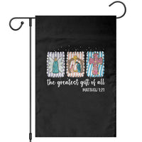 Christian Christmas Garden Flag The Greatest Gift Of All Jesus Nativity Scene - Wonder Print Shop