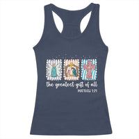 Christian Christmas Racerback Tank Top The Greatest Gift Of All Jesus Nativity Scene - Wonder Print Shop