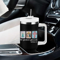 Christian Christmas Tumbler With Handle The Greatest Gift Of All Jesus Nativity Scene - Wonder Print Shop