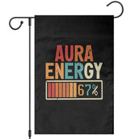 Funny Aura Energy At 67 Garden Flag Six Seven Meme Gen Alpha Slang - Wonder Print Shop
