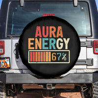 Funny Aura Energy At 67 Spare Tire Cover Six Seven Meme Gen Alpha Slang - Wonder Print Shop