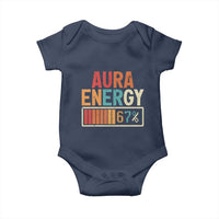 Funny Aura Energy At 67 Baby Onesie Six Seven Meme Gen Alpha Slang - Wonder Print Shop