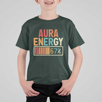 Funny Aura Energy At 67 T Shirt For Kid Six Seven Meme Gen Alpha Slang - Wonder Print Shop