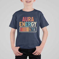 Funny Aura Energy At 67 T Shirt For Kid Six Seven Meme Gen Alpha Slang - Wonder Print Shop
