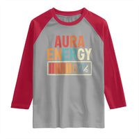Funny Aura Energy At 67 Raglan Shirt Six Seven Meme Gen Alpha Slang - Wonder Print Shop