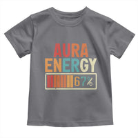 Funny Aura Energy At 67 Toddler T Shirt Six Seven Meme Gen Alpha Slang - Wonder Print Shop