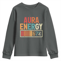 Funny Aura Energy At 67 Youth Sweatshirt Six Seven Meme Gen Alpha Slang - Wonder Print Shop