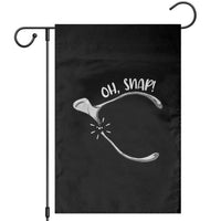 Funny Thanksgiving Oh Snap Garden Flag Turkey Wishbone - Wonder Print Shop