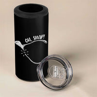 Funny Thanksgiving Oh Snap 4 in 1 Can Cooler Tumbler Turkey Wishbone - Wonder Print Shop