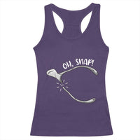 Funny Thanksgiving Oh Snap Racerback Tank Top Turkey Wishbone - Wonder Print Shop